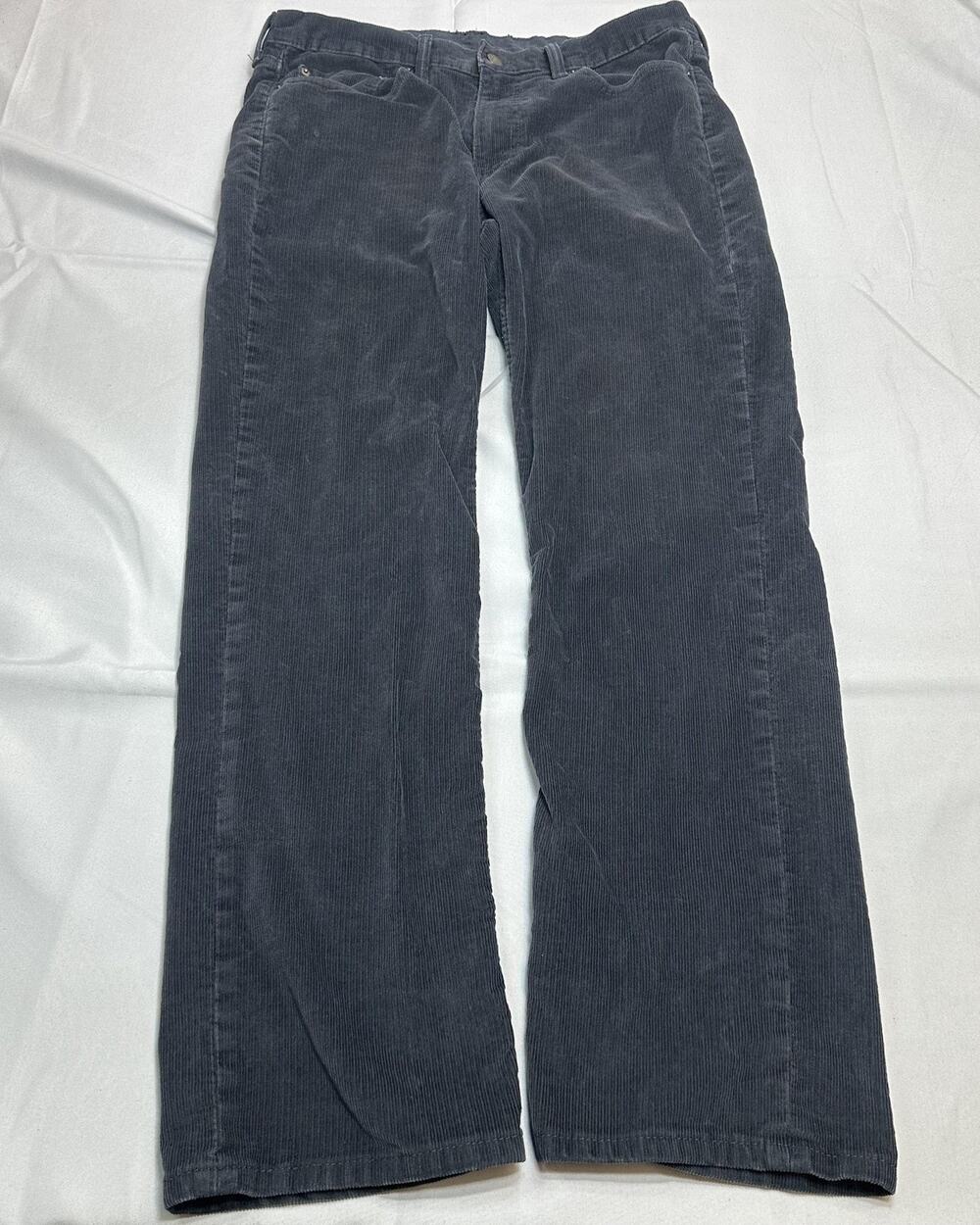 Levi's‎ 514 Jeans Mens 33x30 Fits 29L Gray Corduroy Straight Leg Casual Classic